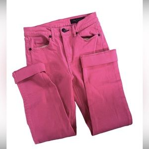 Womens Rag & Bone Cuffed Cropped Pink‎ Jeans Waist size 25